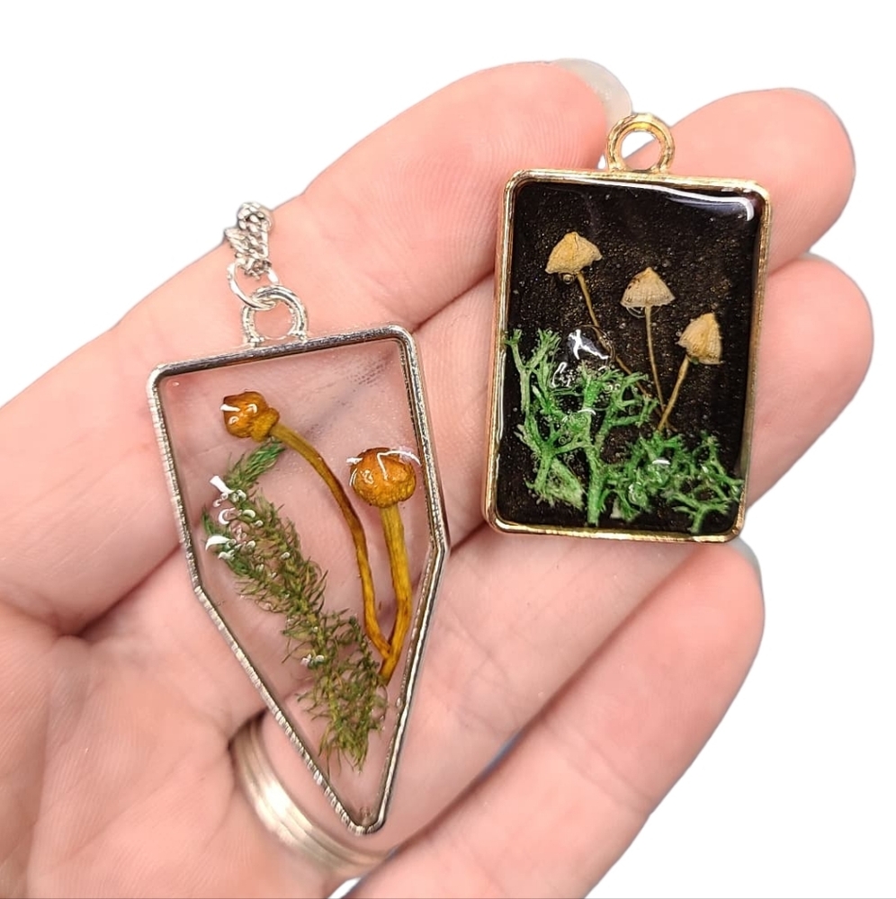 Mushroom Botanical Pendant
